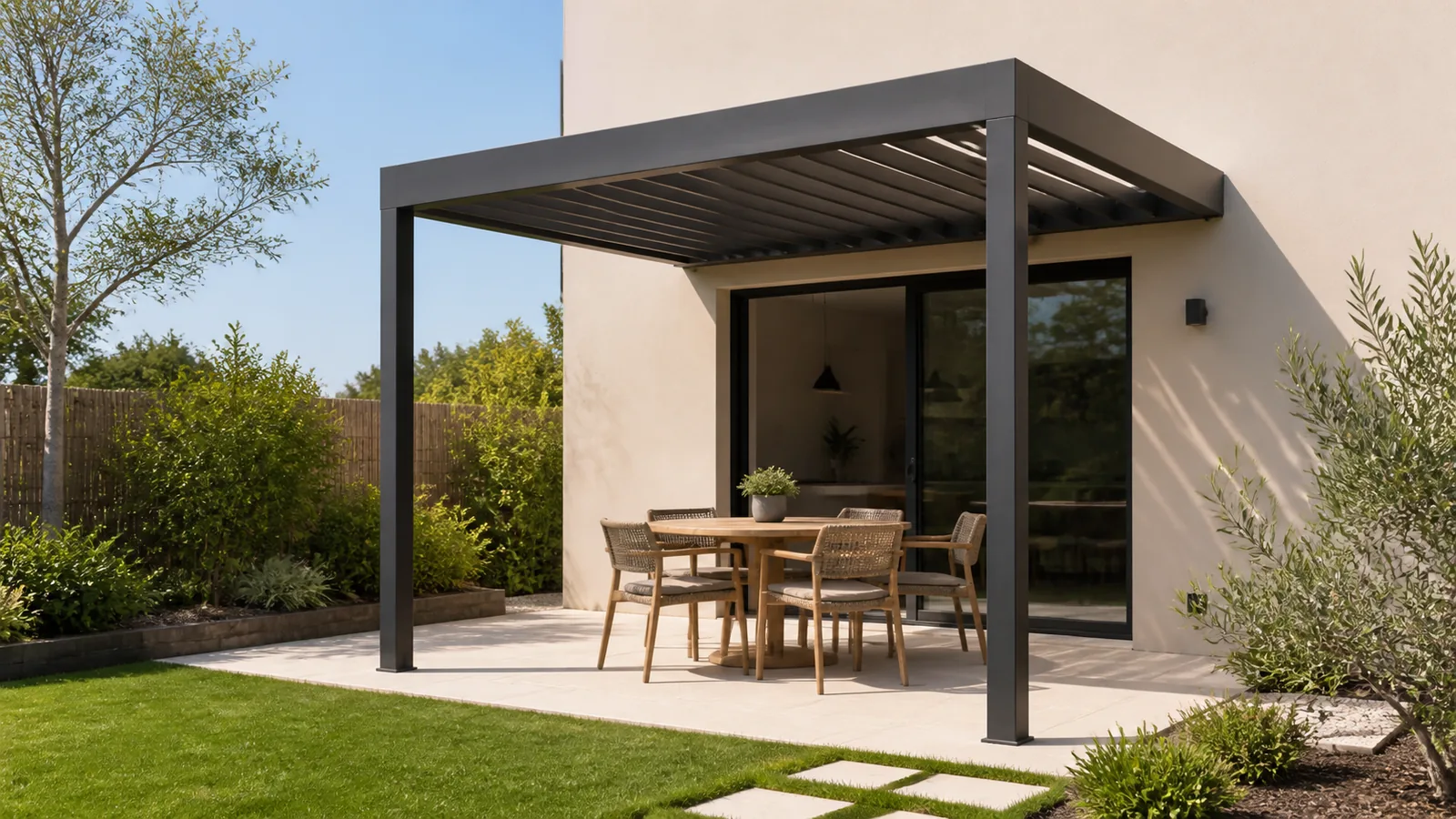 Pergola bioclimatique 3x3 : le guide des petites terrasses