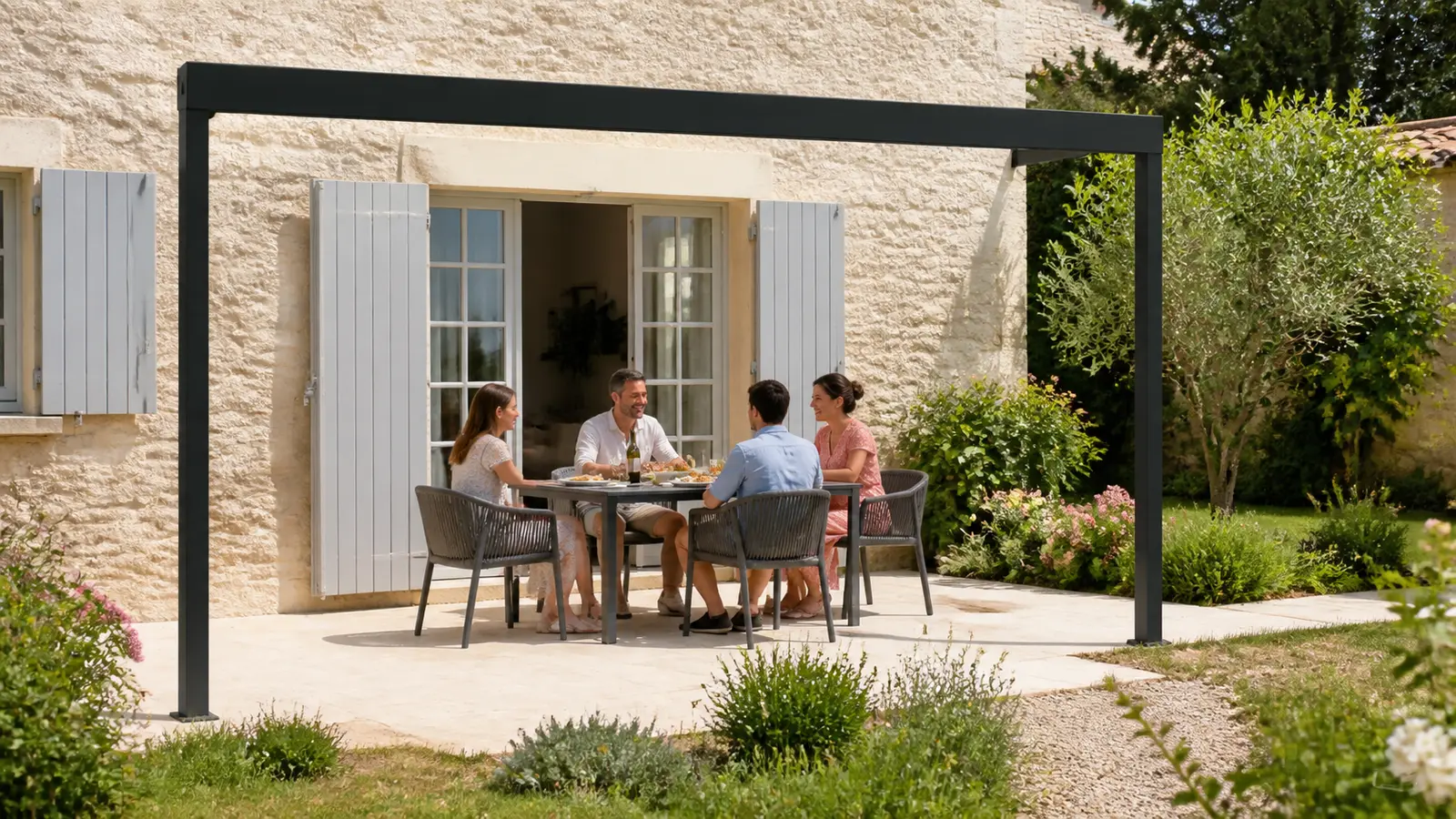 Pergola bioclimatique adossée 4x3 : points de contrôle avant la pose
