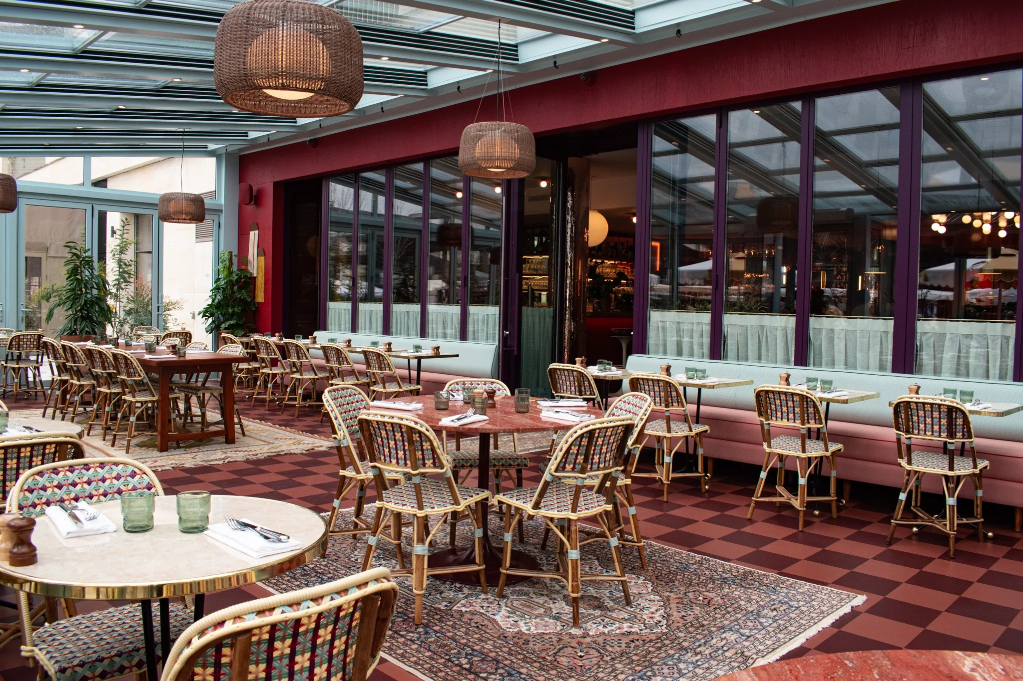Techo retráctil para restaurantes